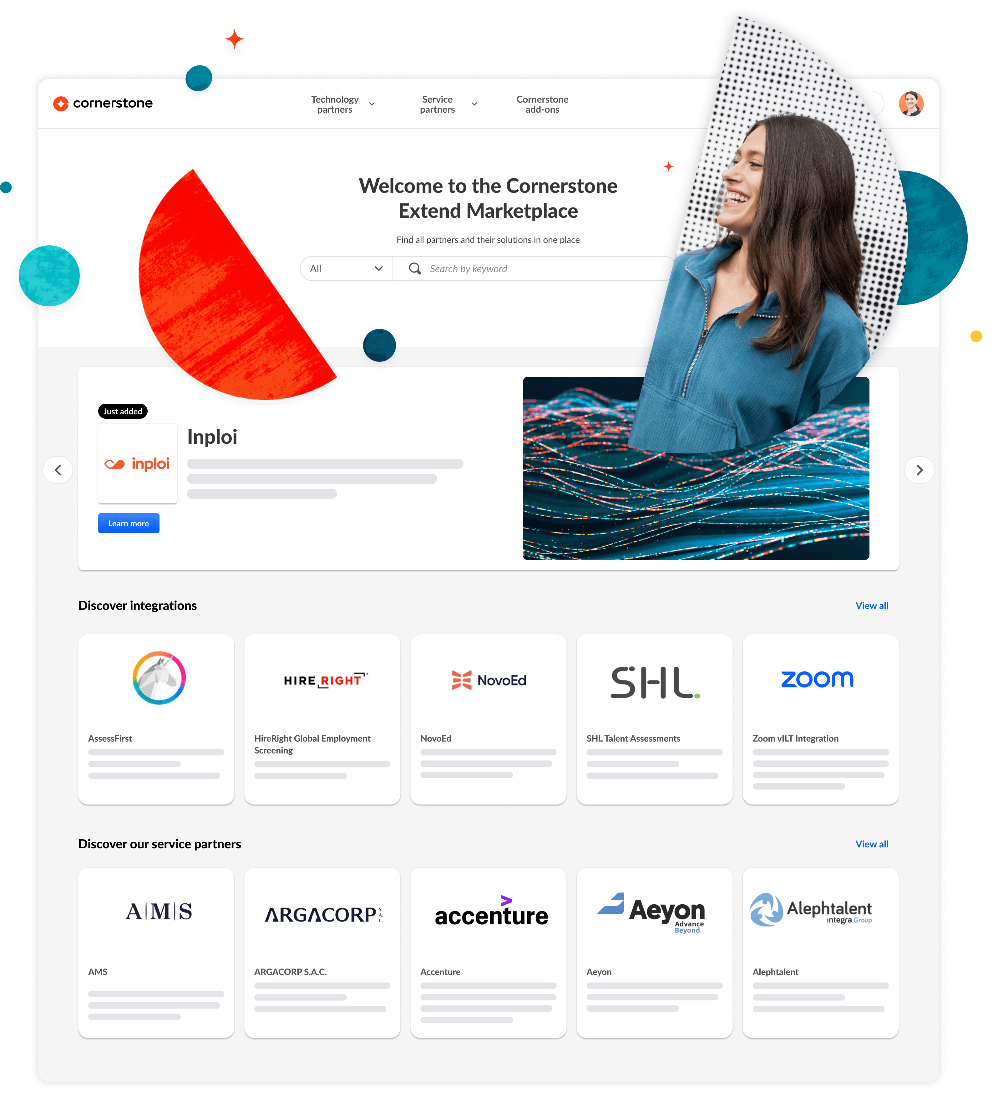 Screenshot della pagina del marketplace.
